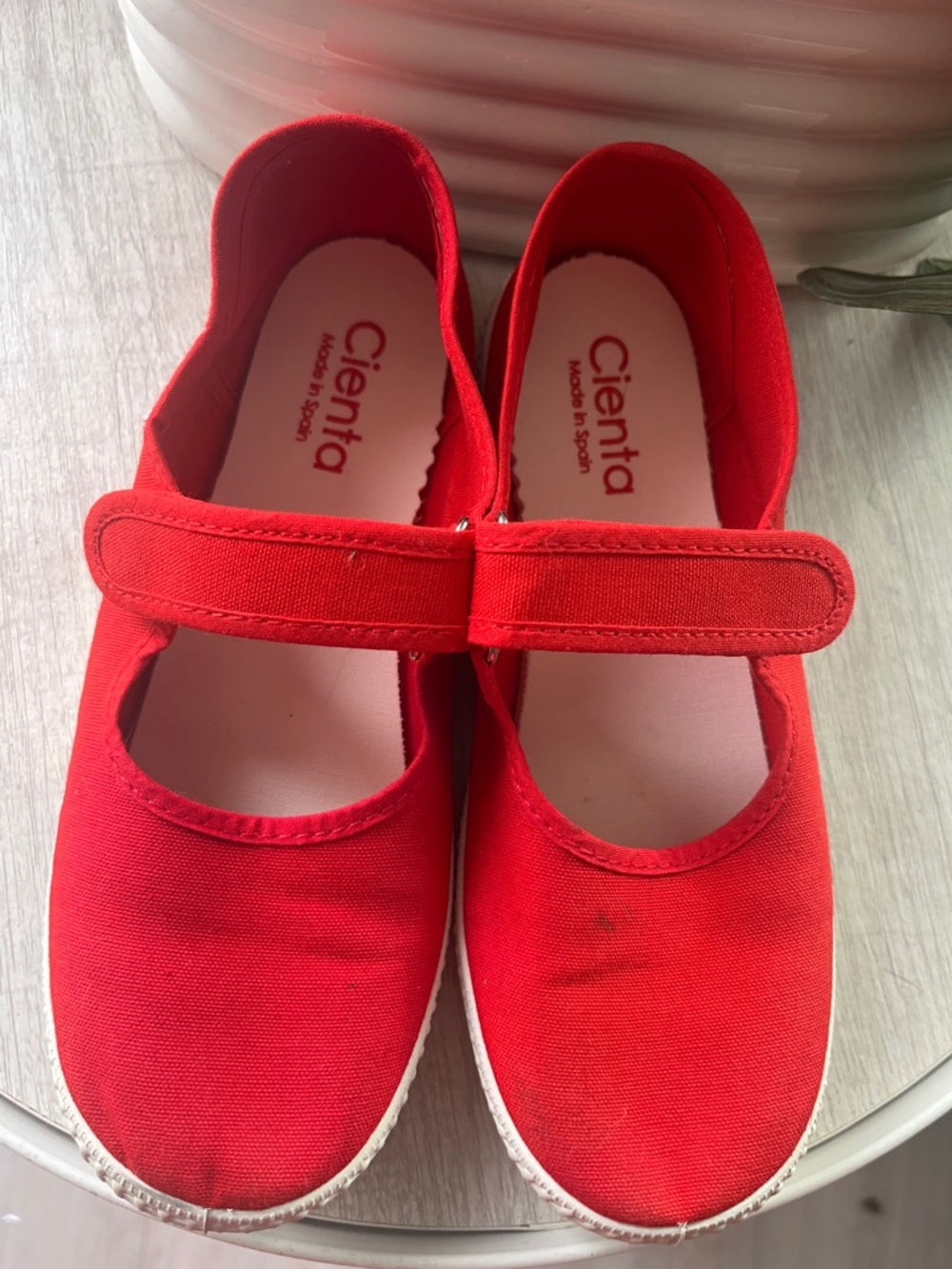 Cienta Kids Red Mary Jane shoes